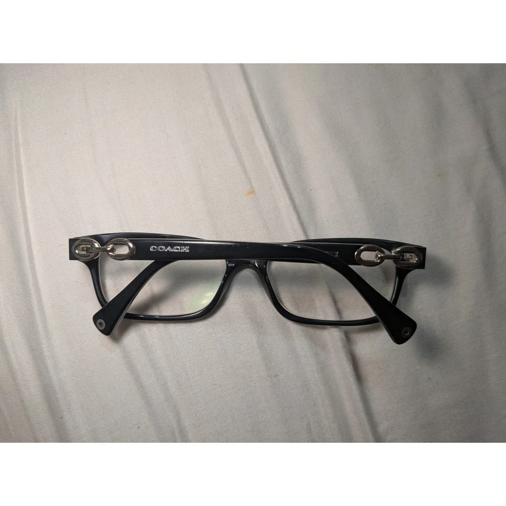 COACH HC 6052 FANNIE 5214 BLACK WHITE AUTHENTIC EYEGLASSES 52-16